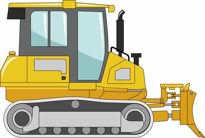 دانلود طرح ماشین بلدوزر بزرگ