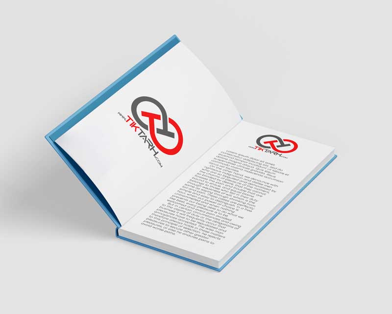 دانلود موکاپ کتاب با خط لاتین
