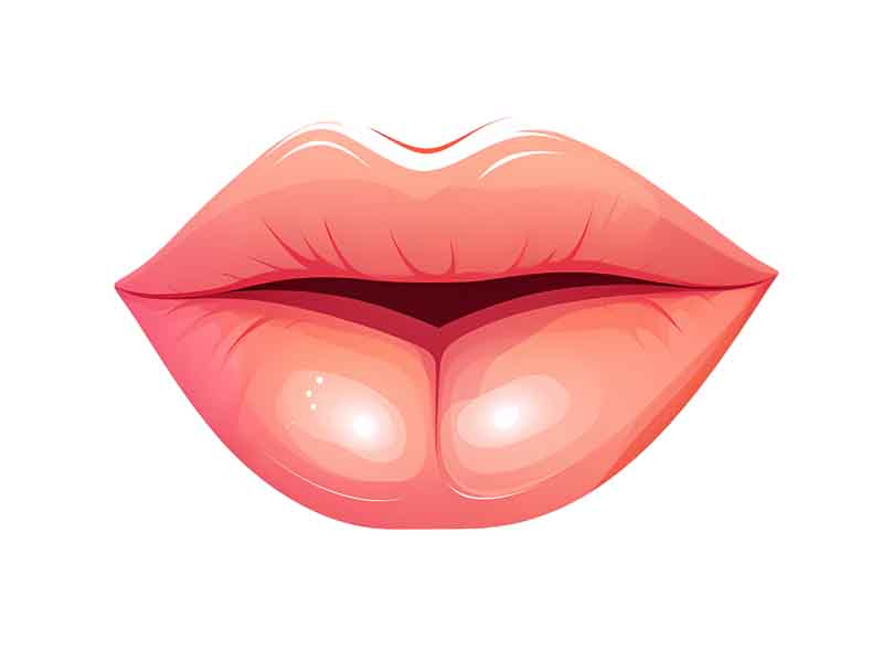 دانلود طرح لب صورتی کم رنک زیبا
