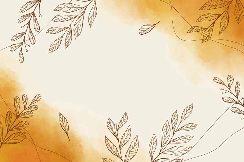 طرح لایه باز پس زمینه با برگ ها