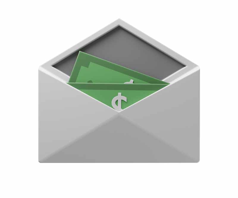 دانلود طرح آیکون دلار در پاکت