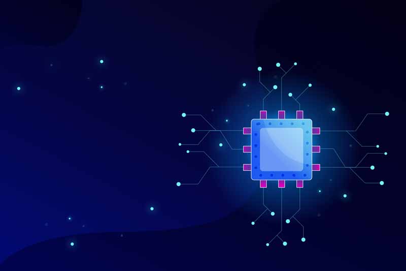 طرح لایه باز پس زمینه سی پی یو CPU