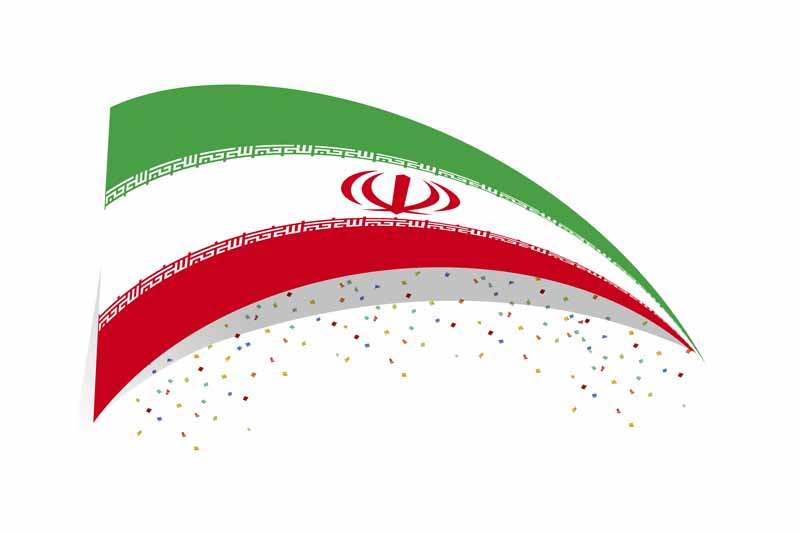 طرح لایه باز پرچم ایران با کاغذ رنگی