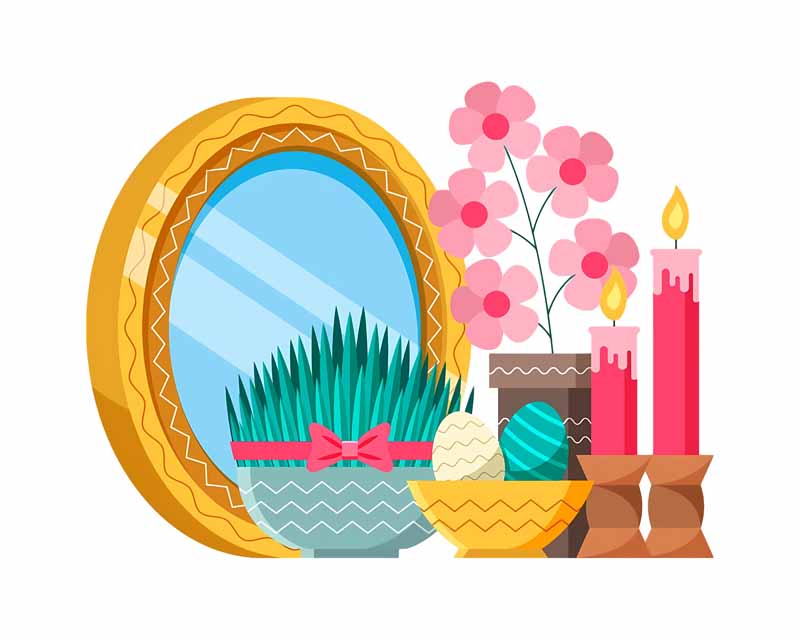 دانلود طرح آینه و سبزی