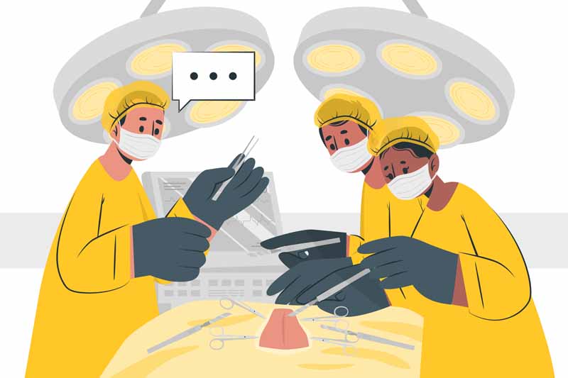 دانلود وکتور مفهومی عمل بیمار