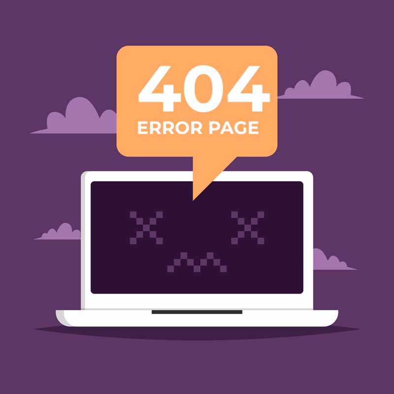 دانلود طرح لایه باز ارور 404 و لپ تاپ