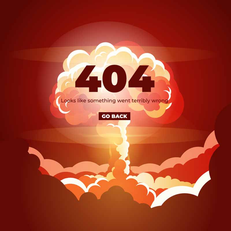 دانلود طرح لایه باز ارور 404 و پیدا شدن مشکل