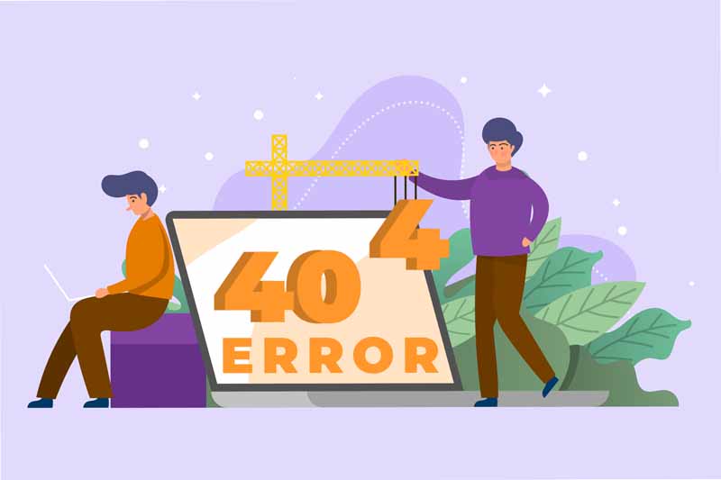 دانلود طرح لایه باز ارور 404 و سرخوردگی