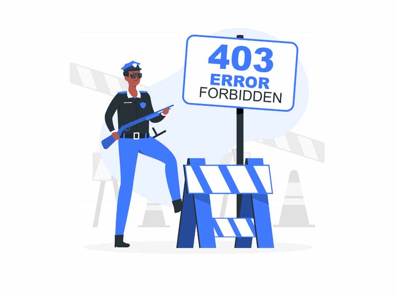 دانلود طرح لایه ارور 403 ورود ممنوع