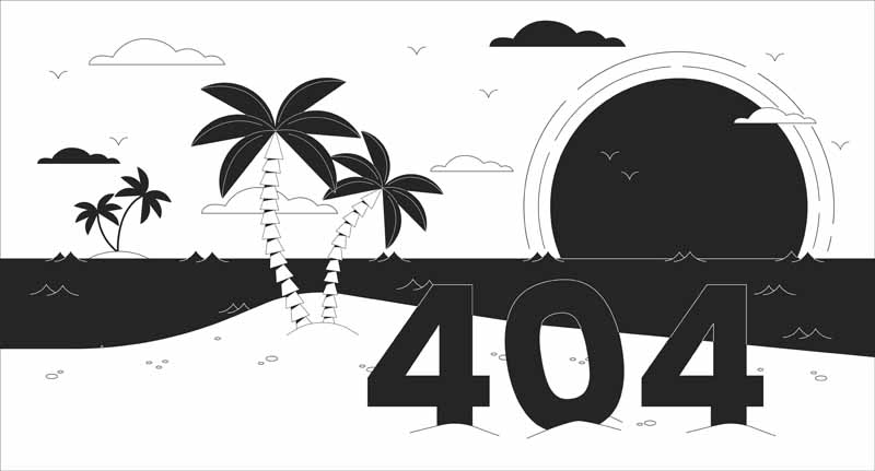 طرح لایه باز ارور 404 و نخلستان