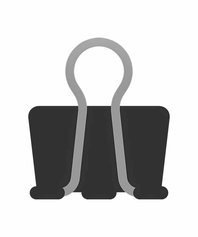 دانلود طرح گیره کاغذ مشکی