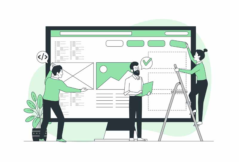 دانلود وکتور مفهومی کار تیمی