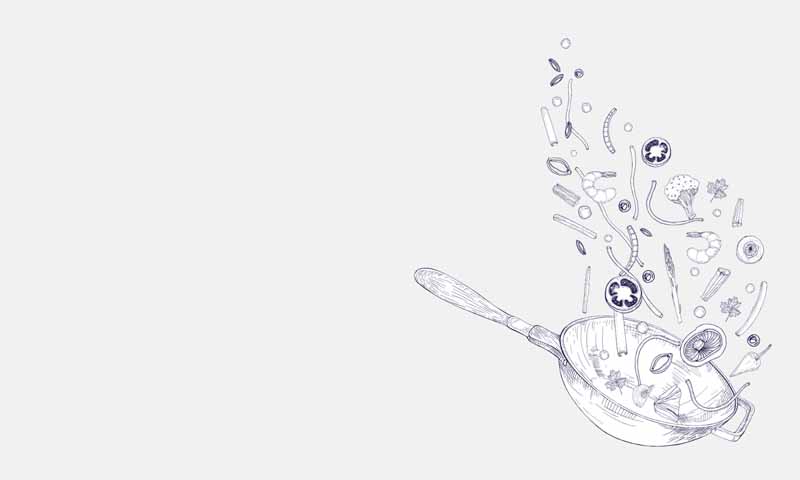 طرح لایه باز پس زمینه آشپزی