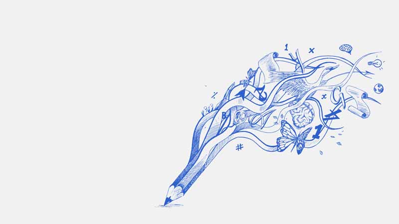 طرح لایه باز پس زمینه قلم دانش
