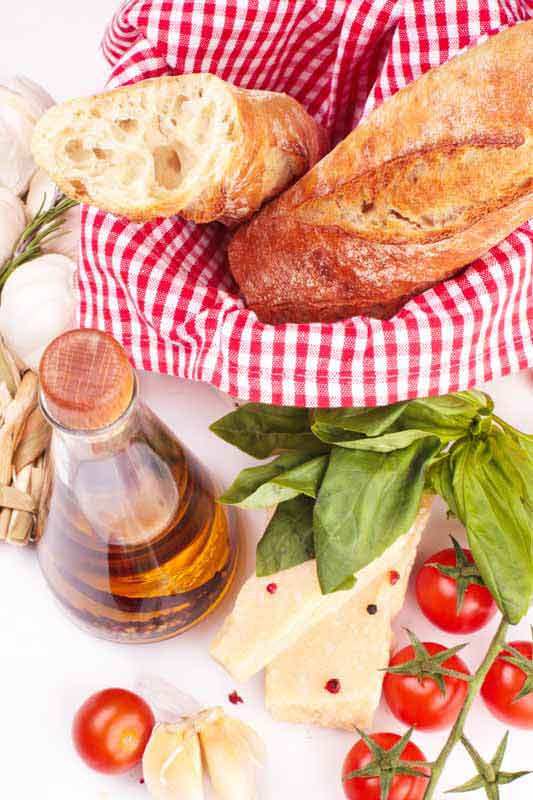دانلود تصویر با کیفیت نان فانتزی و سبزی