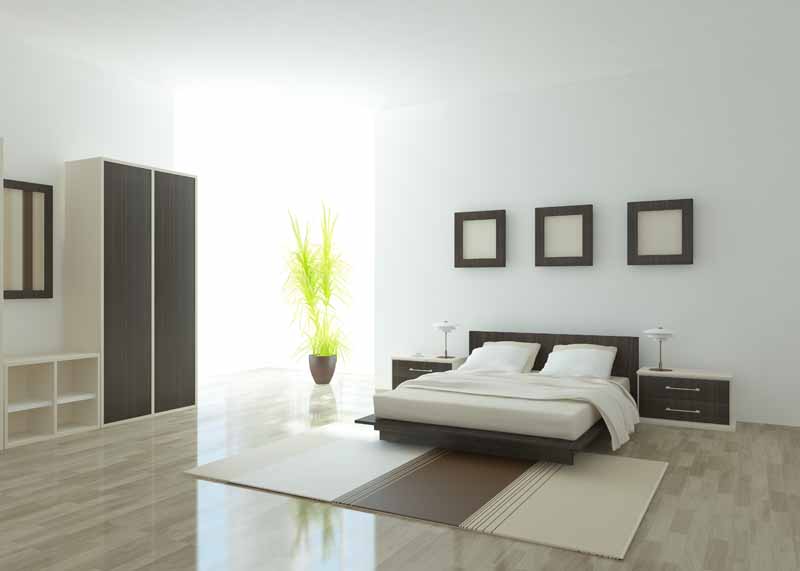 دانلود عکس با کیفیت اتاق خواب با کف پارکت