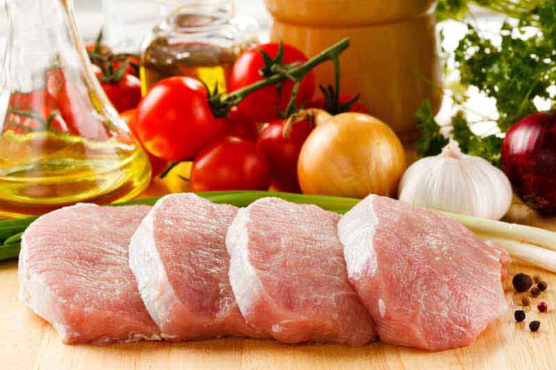 عکس با کیفیت از گوشت تکه شده