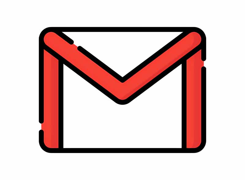 دانلود طرح آیکون ایمیل مشکی و قرمز