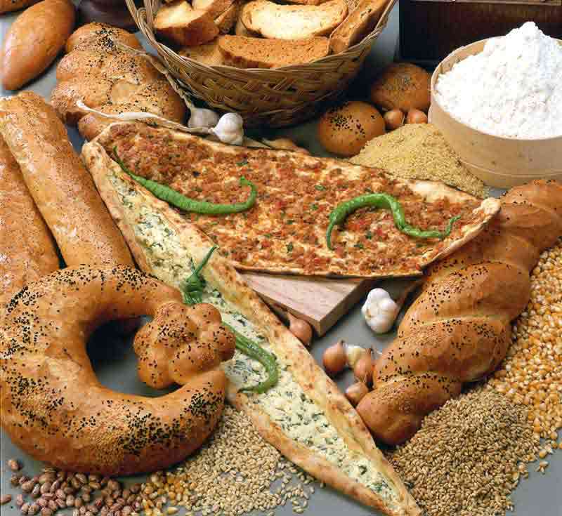 تصویر با کیفیت از نان با طعم گوناگون