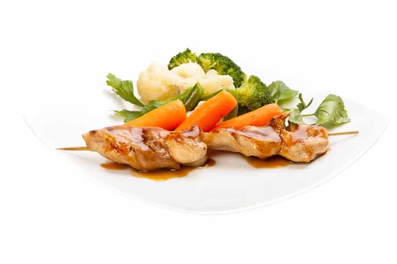 عکس لارج فرمت از کباب گوشت سفید