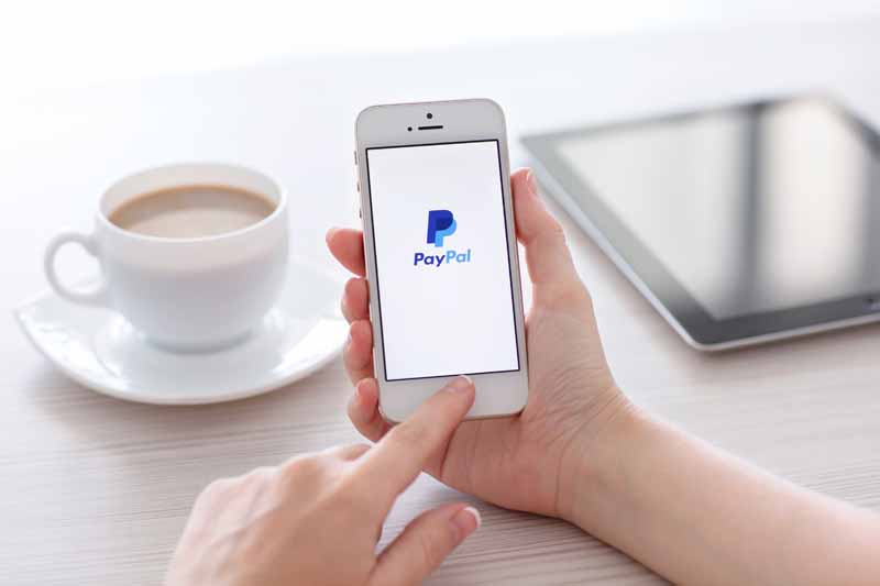 تصویر با کیفیت از پی پال در موبایل