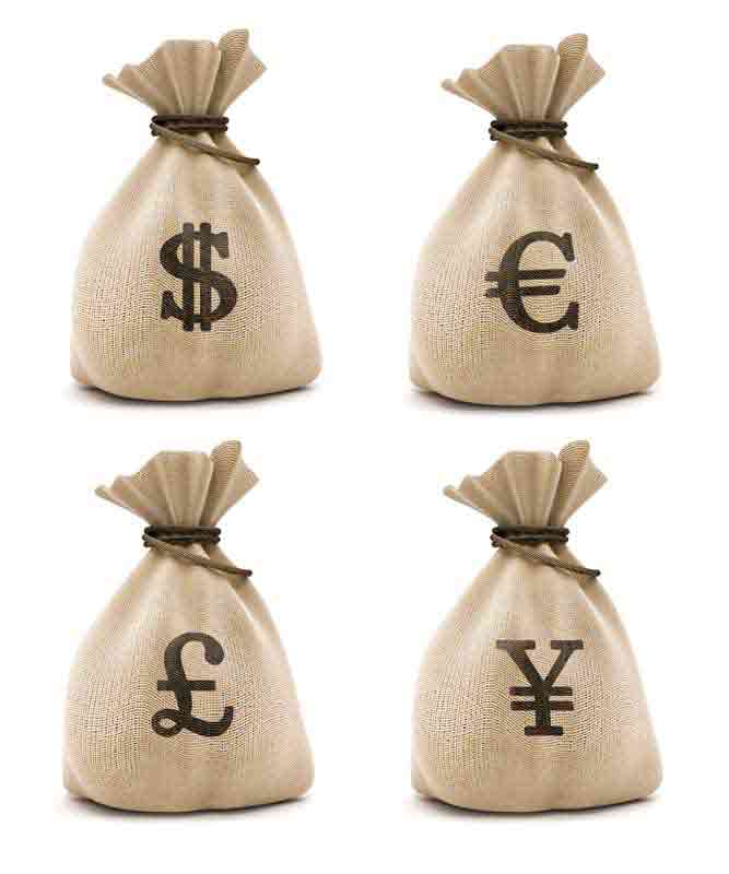 دانلود عکس با کیفیت از چهار کیسه پول