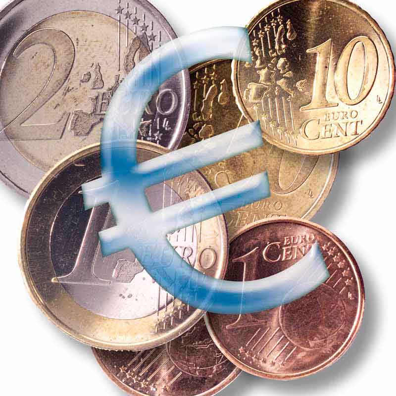 دانلود عکس با کیفیت از سکه و نماد یورو