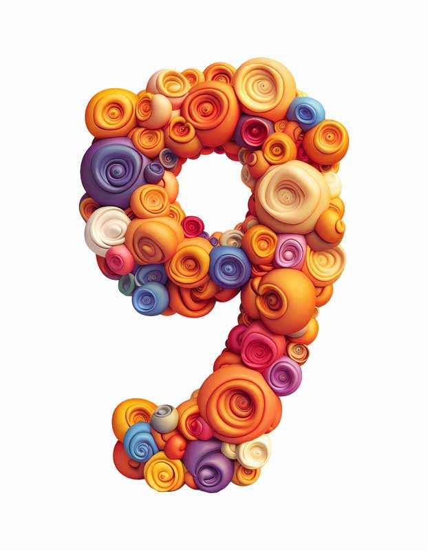 دانلود طرح عدد 9 پفکی
