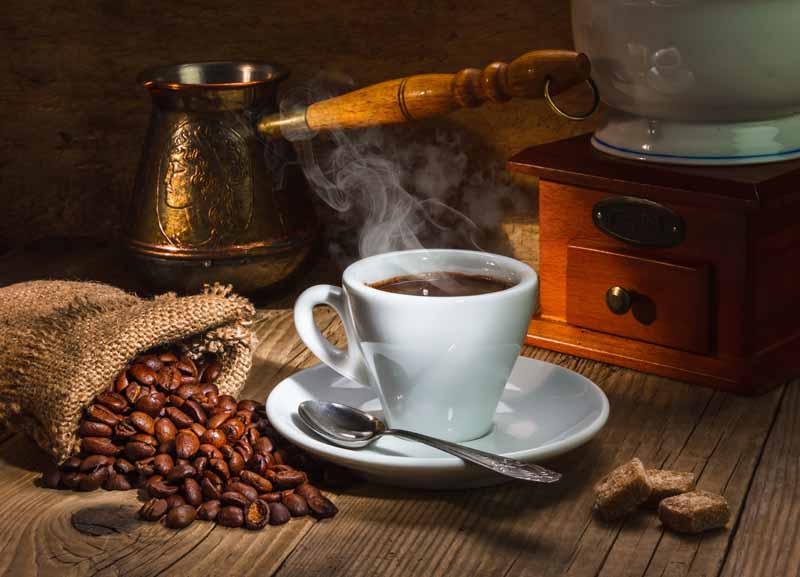تصویر لارج فرمت از قهوه و قهوه جوش