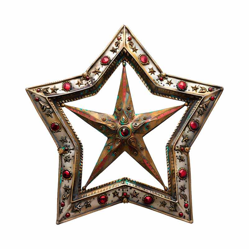 دانلود طرح ستاره نگین دار