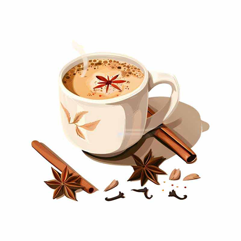 دانلود طرح قهوه با دارچین