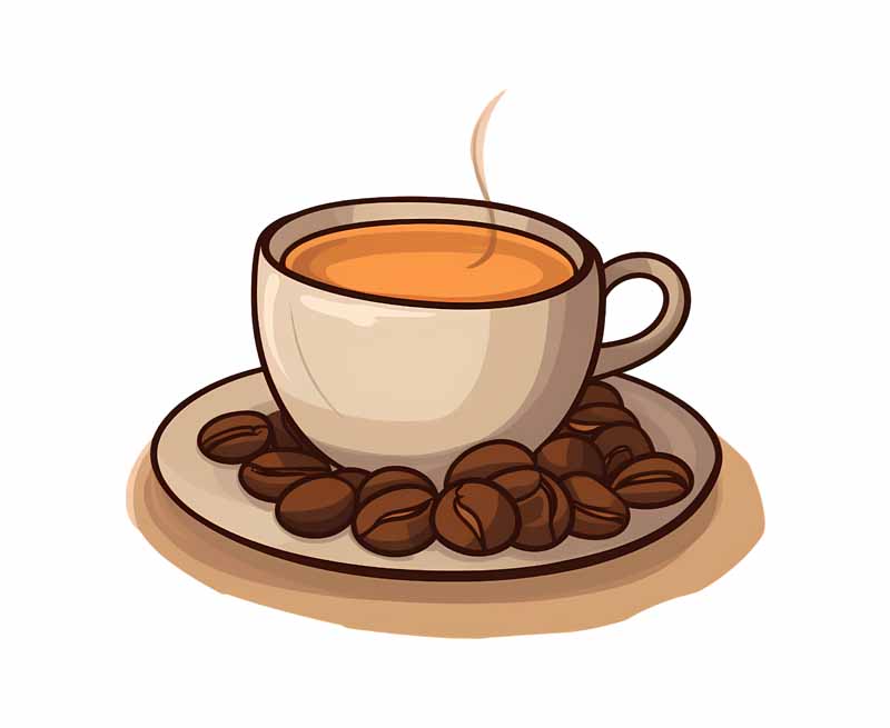 دانلود طرح فنجان و دانه قهوه