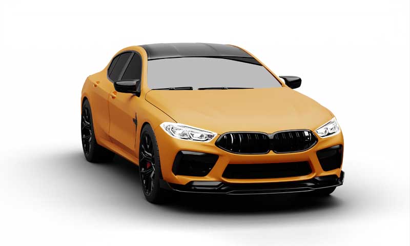 دانلود طرح ماشین BMW نارنجی