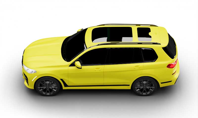 دانلود طرح ماشین BMW X5 زرد