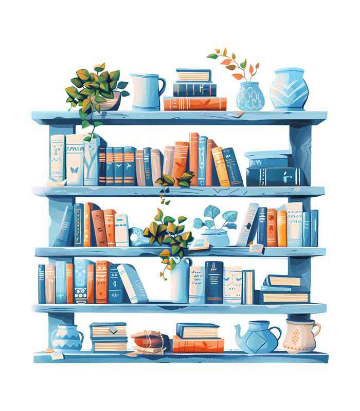 دانلود طرح قفسه کتاب