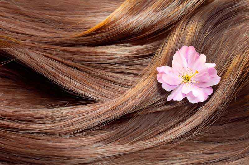 عکس لارج فرمت موی قهوه ای صاف