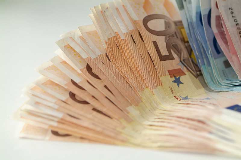 عکس با کیفیت از اسکناس های 50 یورو