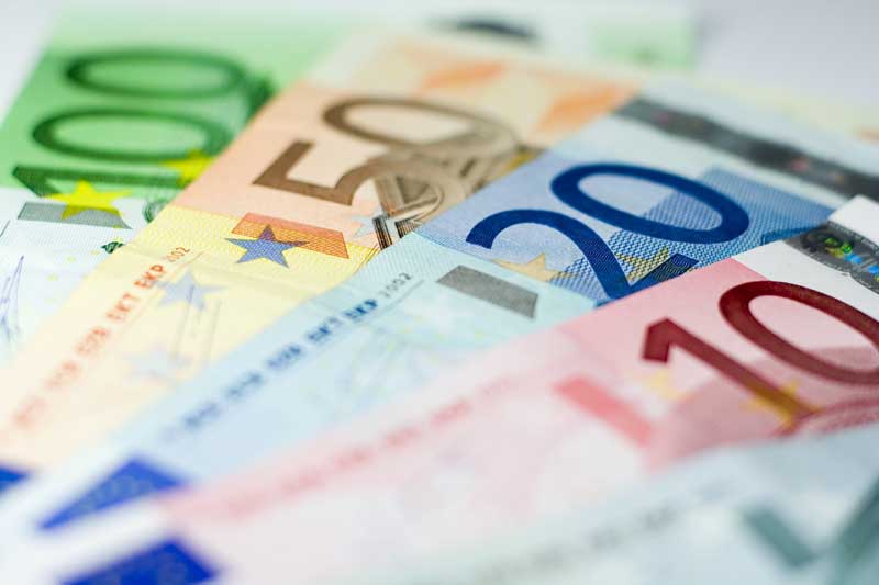 عکس با کیفیت از اسکناس های یورو