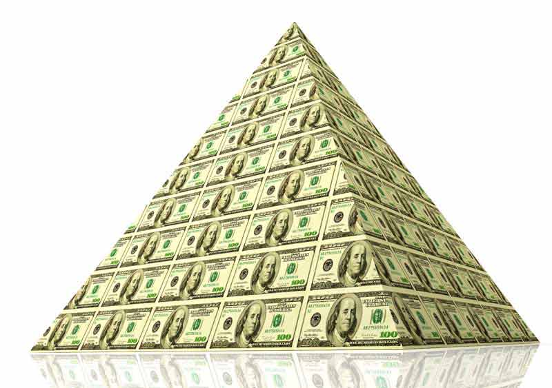 عکس با کیفیت از هرم صد دلاری