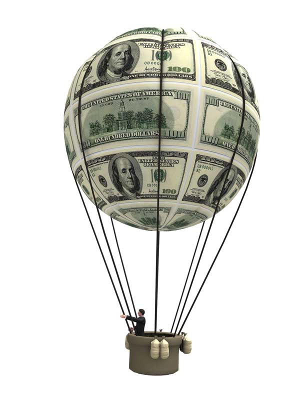 عکس با کیفیت از بالون و صد دلاری