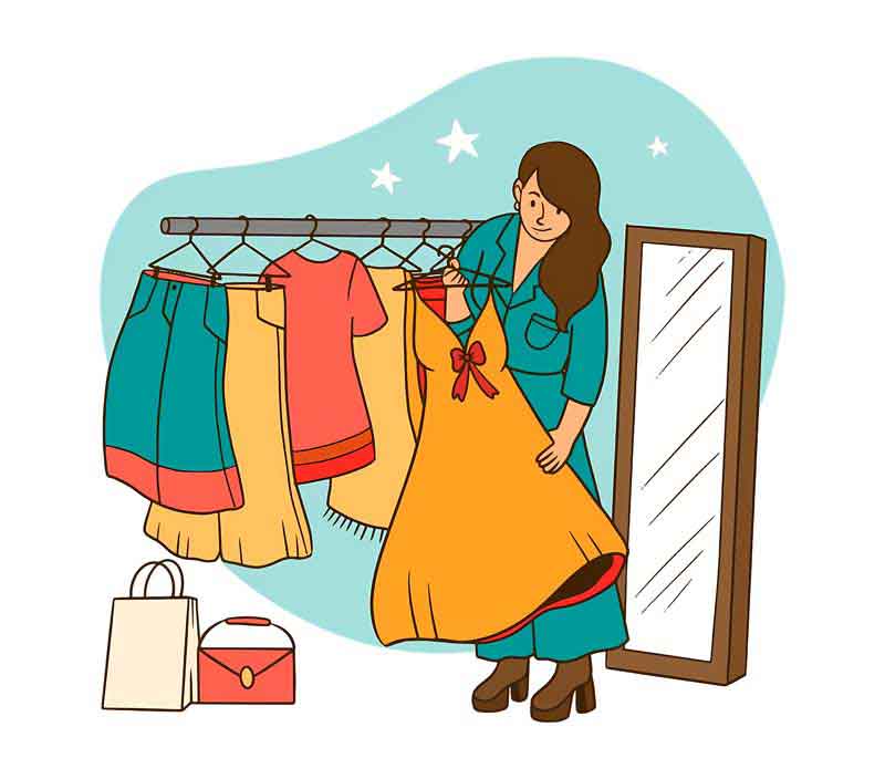 دانلود طرح لباس و چوب لباسی