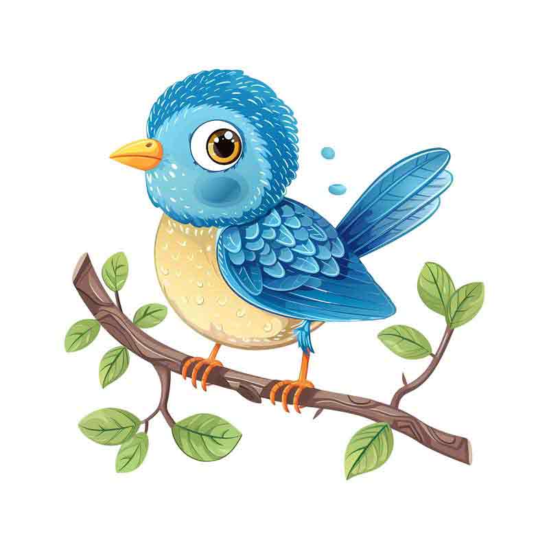 دانلود طرح پرنده روی شاخه
