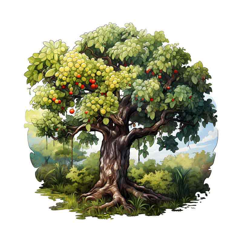دانلود طرح درخت میوه