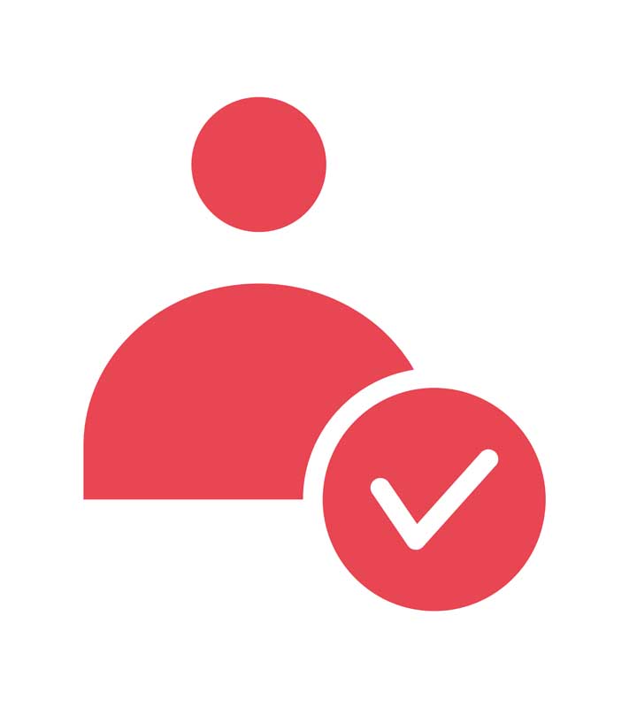 دانلود طرح آیکون تایید مخاطبین