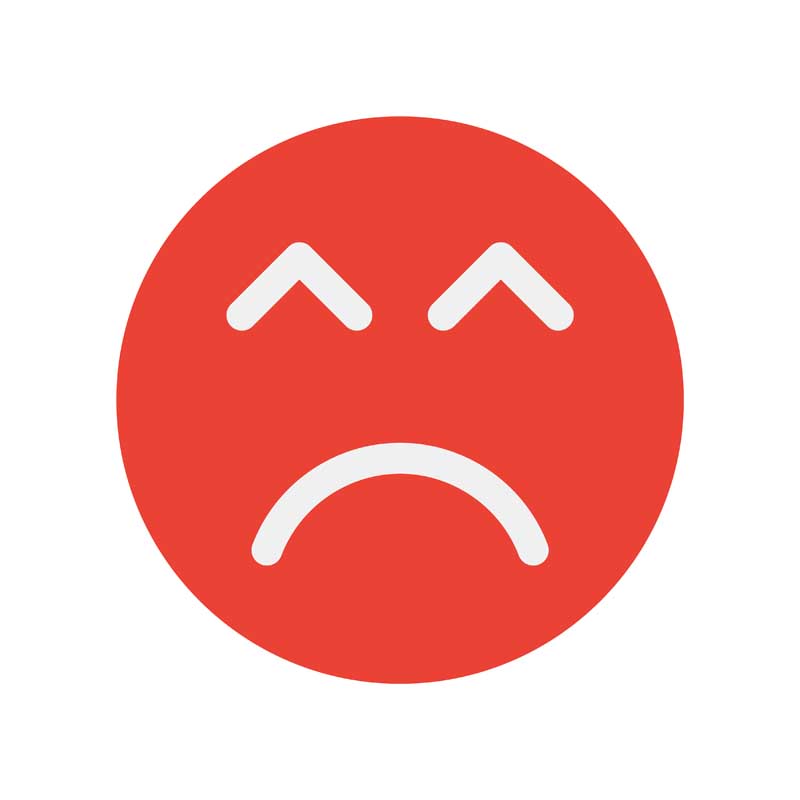 دانلود طرح آیکون ایموجی ناراحت