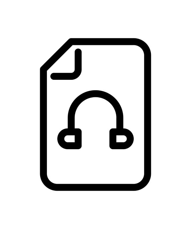 دانلود طرح آیکون فایل صوتی