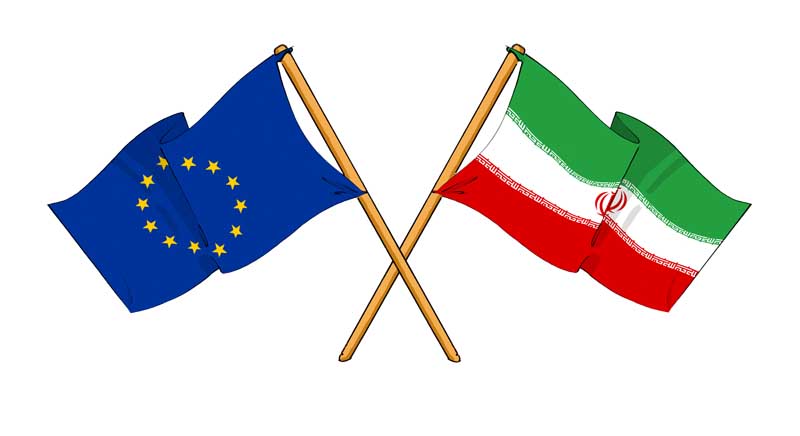 دانلود طرح پرچم ایران و اتحادیه اروپا