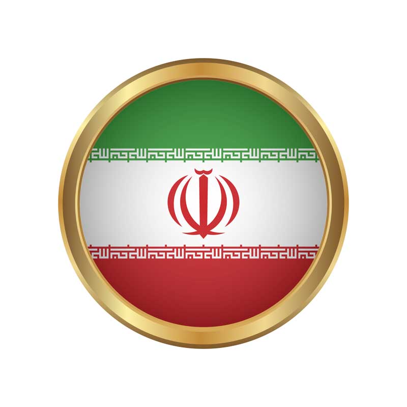 دانلود طرح پرچم گرد دور طلایی