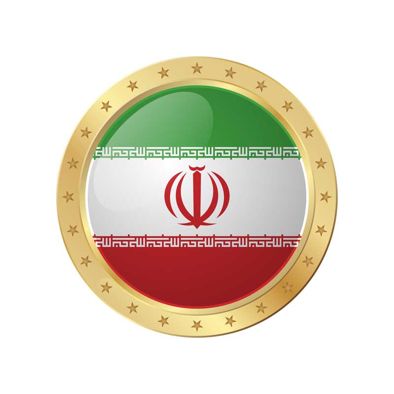 دانلود طرح پرچم گرد دور زرین