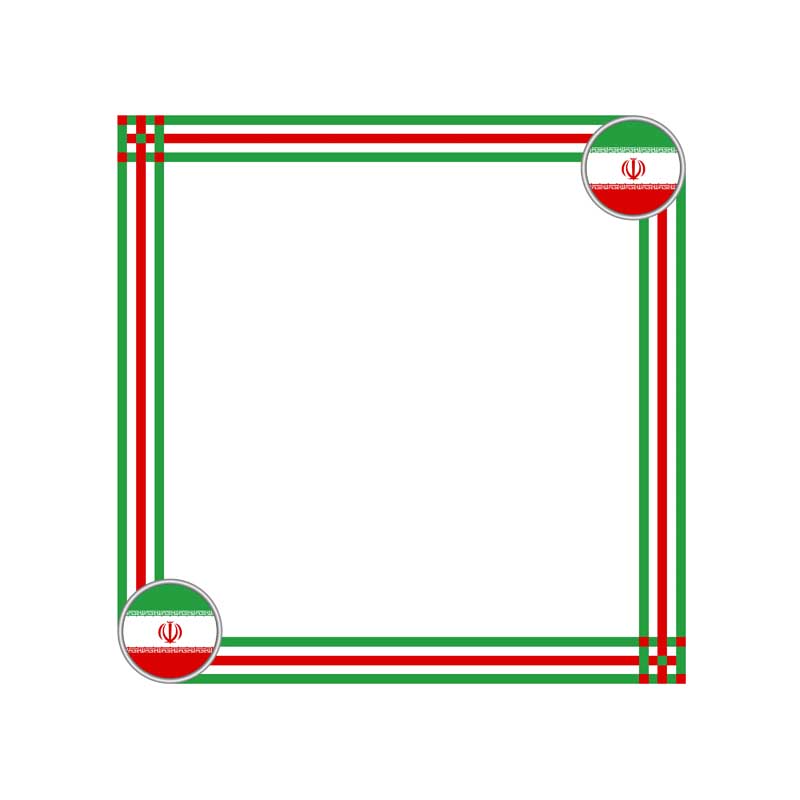 دانلود طرح کادر با رنگ پرچم